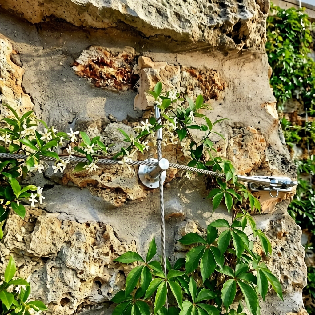 Détail filet inox bougainvillier